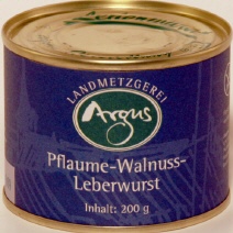 Pflaume-Walnuss-Leberwurst
